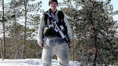 Nils van der Poel när han var med i Arméns jägarbataljon.